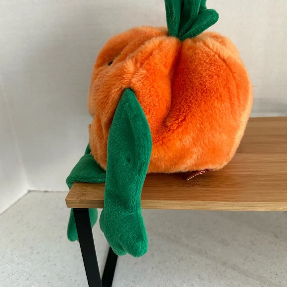 COPY - Vintage Halloween TY Plush Pumpkin jacko’lantern Beanie Buddies Collecti…
